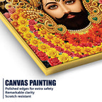 Sacred Khatu Shyam Ji Canvas Wall Painting | Hindu Religious Painting