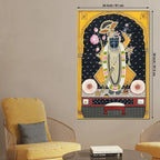 Sacred Nathdwara Darbar Shrinathji Spiritual Canvas Wall Painting