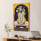 Sacred Nathdwara Darbar Shrinathji Spiritual Canvas Wall Painting
