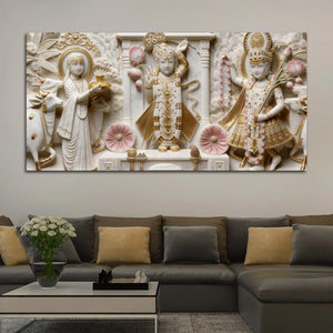 Sacred Nathdwara Shrinathji 3D Canvas Wall Painting