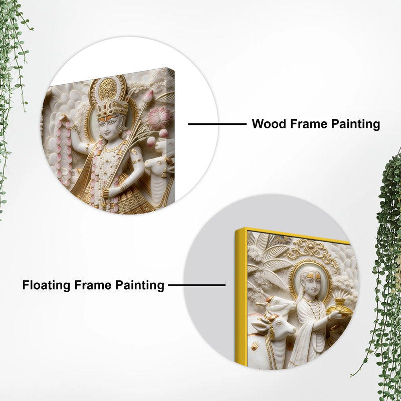 Sacred Nathdwara Shrinathji 3D Canvas Wall Painting