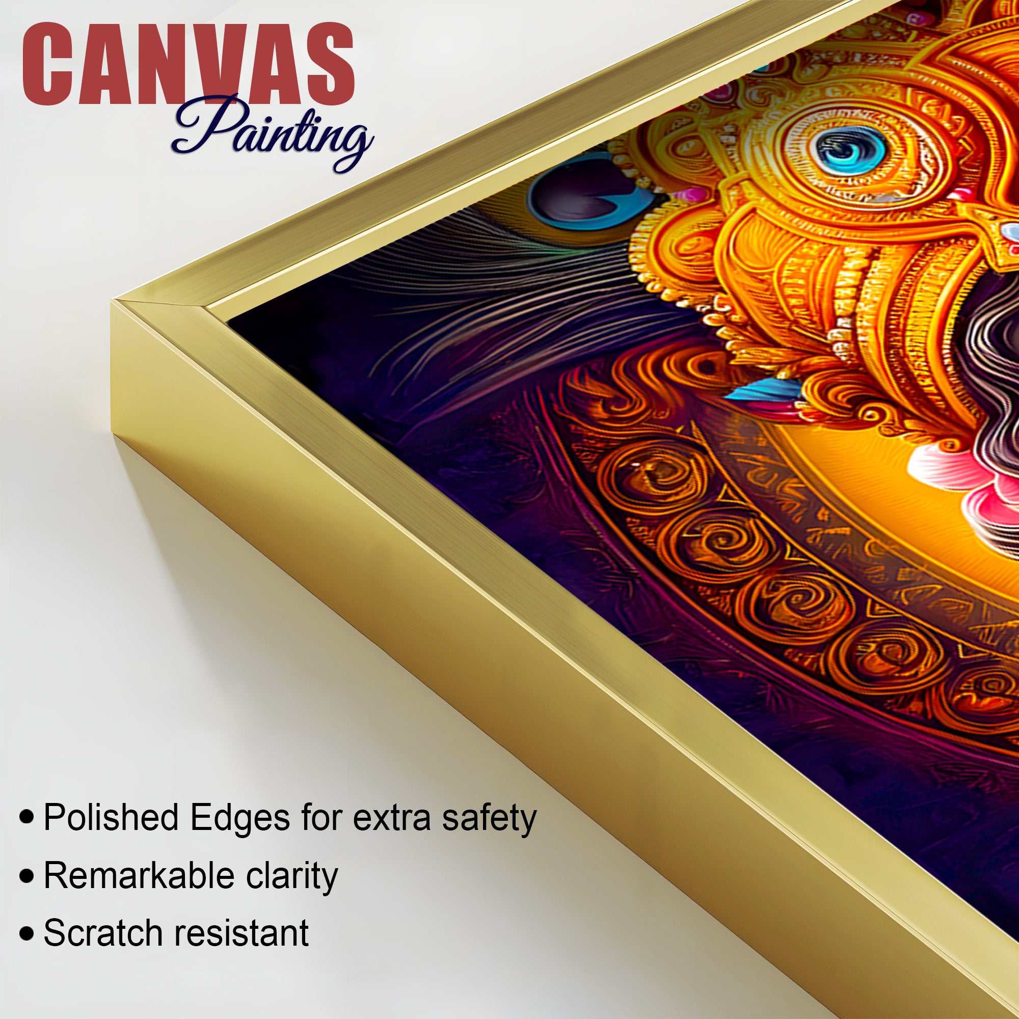 Sacred Shri Krishna Canvas Wall Painting for Home