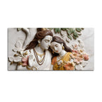 Sacred Shri Sita Ramji Eternal Bond 3D Canvas Wall Painting