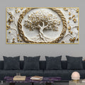 Sacred Tree of Life with Golden Celtic Circle 3D Canvas Wall Painting