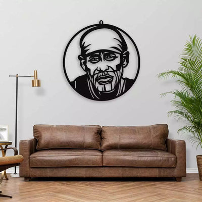 Sai Baba LED Wall Hanging Light for Temple and Wall Decor