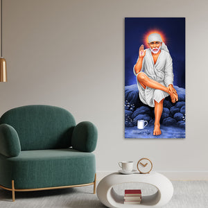 Sai Baba of Shirdi Premium Canvas Wall Painting