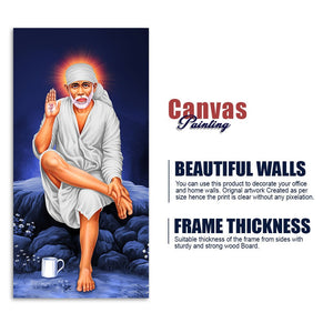 Sai Baba of Shirdi Premium Canvas Wall Painting