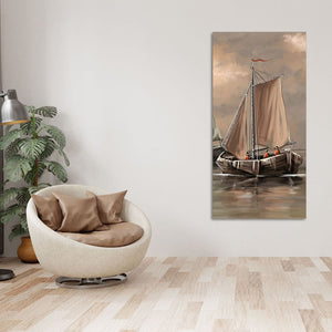 Sailing Boat on the Sea landscape Wall Painting