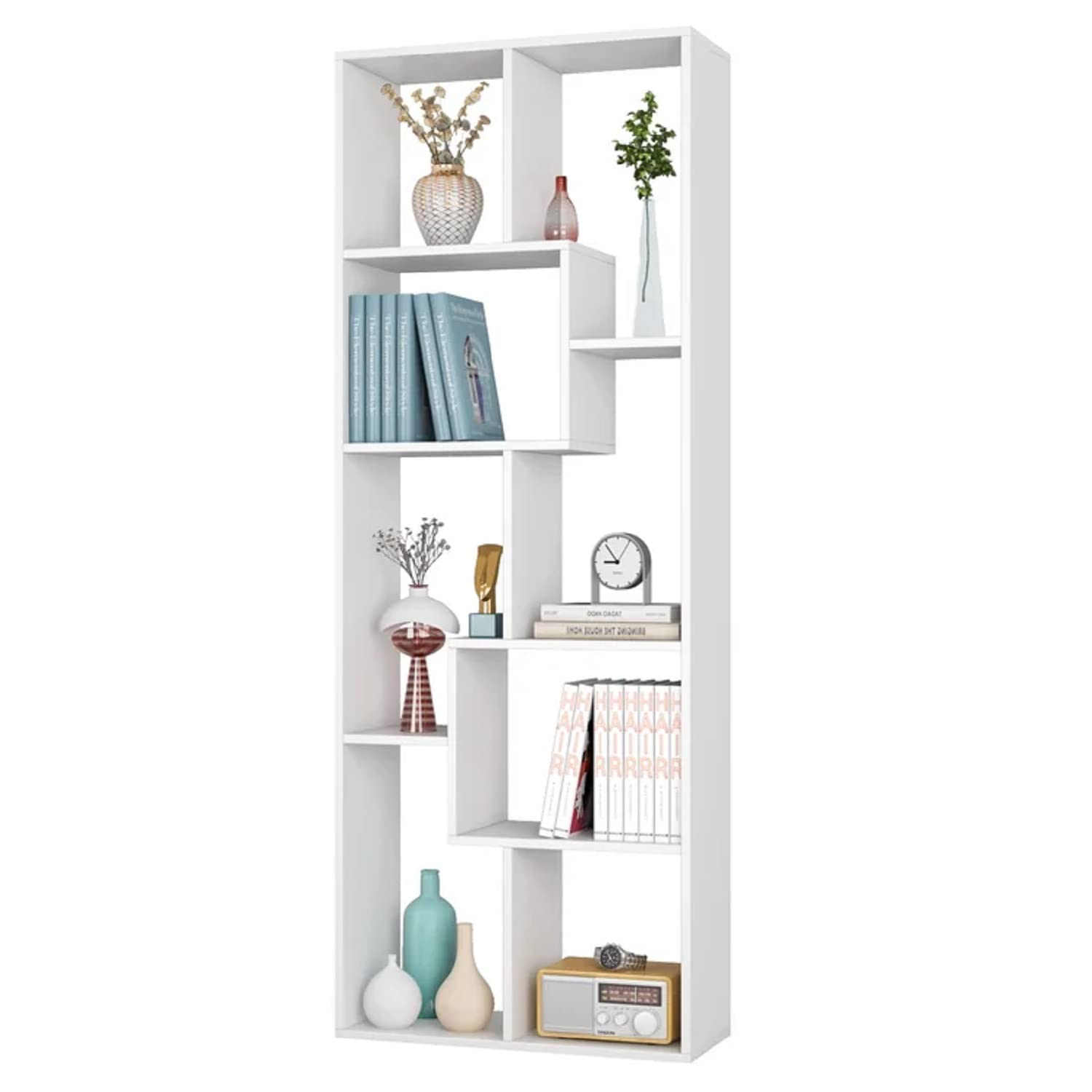 Scandinavian Style White Storage Shelf