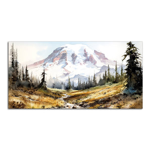 Scenery of Mountain Stream Canvas Wall Painting