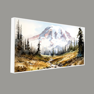 Scenery of Mountain Stream Canvas Wall Painting