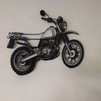 Scrambler Style Motorcycle Metal Wall Art