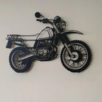 Scrambler Style Motorcycle Metal Wall Art