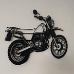 Scrambler Style Motorcycle Metal Wall Art