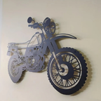 Scrambler Style Motorcycle Metal Wall Art