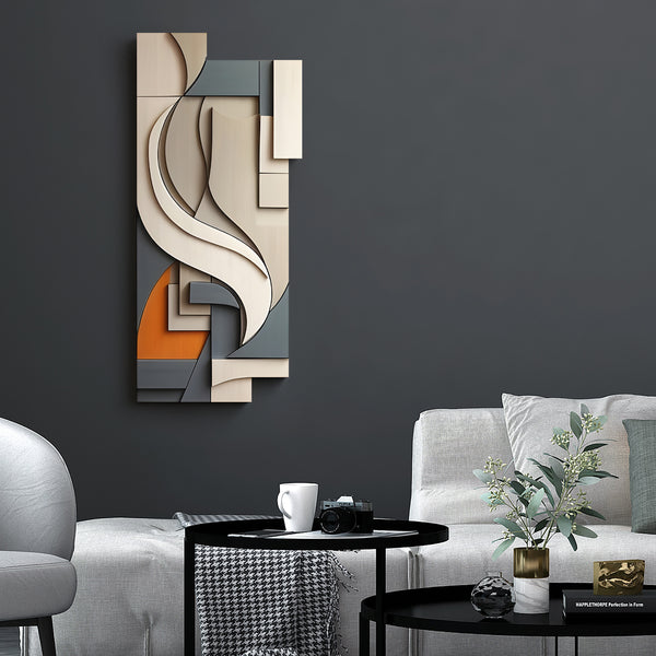 Sculptural Wall Hanging Art Modern Abstract Geometric Pattern