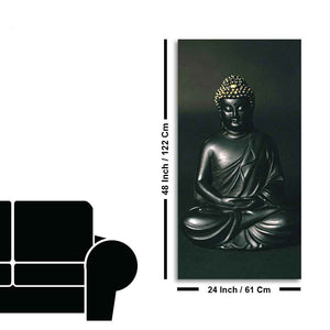 Sculpture of Gautam Buddha Canvas Wall Painting