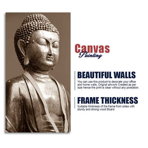 Sculpture of God Buddha Canvas Wall Painting