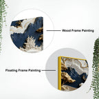 Serene Alpine Valley with Twin White Stags 3D Canvas Wall Painting