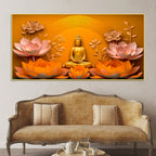 Serene Buddha Canvas Painting for Office & Home Decor