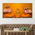 Serene Buddha Canvas Painting for Office & Home Decor