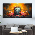 Serene Buddha Canvas Wall Painting for Calm & Peaceful Home Decor
