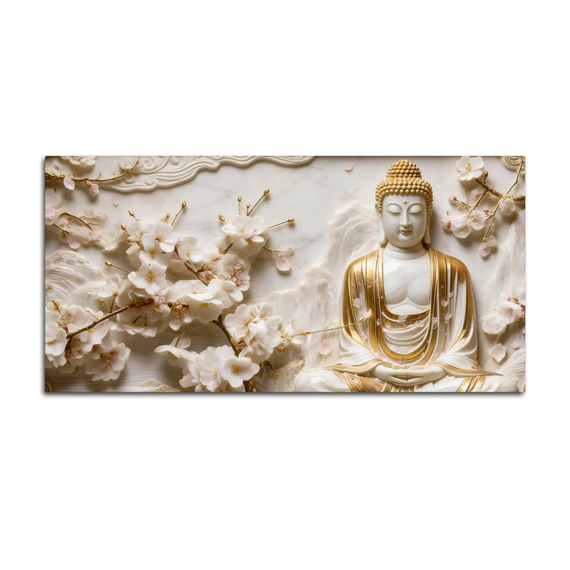 Serene Buddha Harmony 3D Canvas Wall Painting