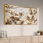 Serene Buddha Harmony 3D Canvas Wall Painting