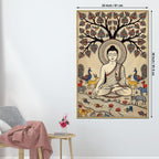 Serene Buddha Meditation Canvas Painting