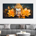 Serene Buddha Wall Painting for Peaceful Home Decor