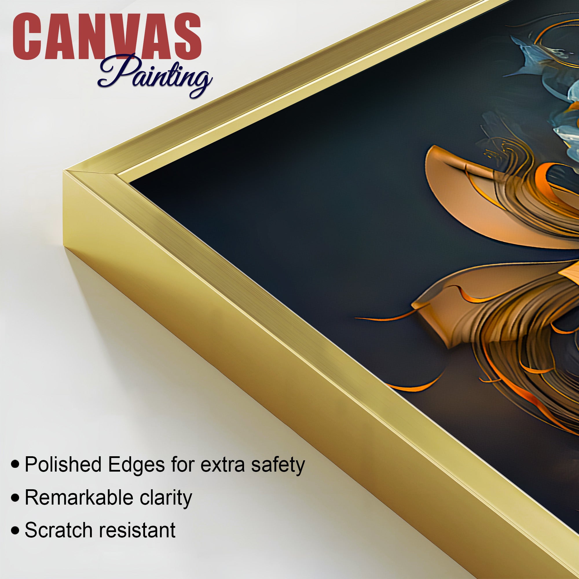 Serene Buddha Wall Painting for Peaceful Home Decor