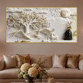 Serene Deer Family Under Full Moon 3D Canvas Wall Painting