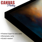 Serene Lord Shri Ganesha Giving Blessings Portrait Wall Painting for Home Interior – Modern Devotional Canvas Wall Art for Home