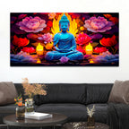 Serenity Buddha Canvas Wall Painting for Peaceful Home Decor
