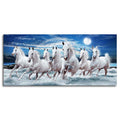 Seven horses canvas