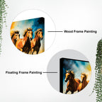 Seven Running Horses Auspicious Canvas wall Painting