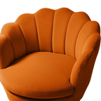 shell-motif-luxury-design-orange-velvet-accent-chair
