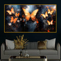 Shimmering Butterfly Crystal Glass Wall Art Painting for Premium Decor