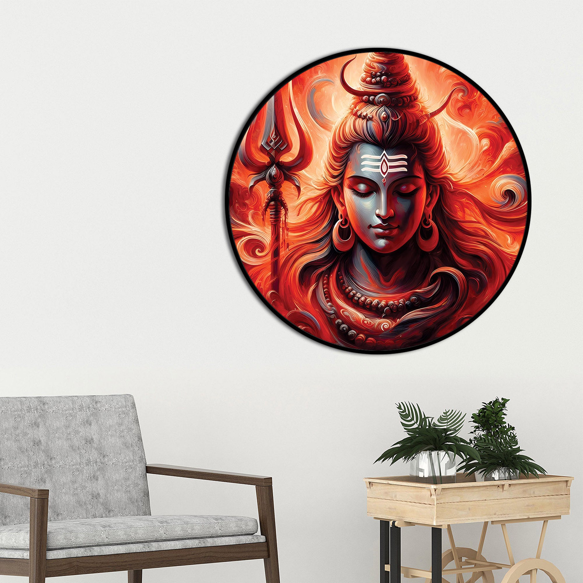  shiv-ji-3d-effect-round-painting-home-decor-wall-hanging