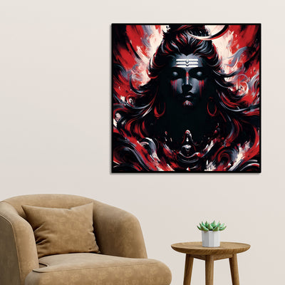 Shiv Ji Aura Canvas Painting