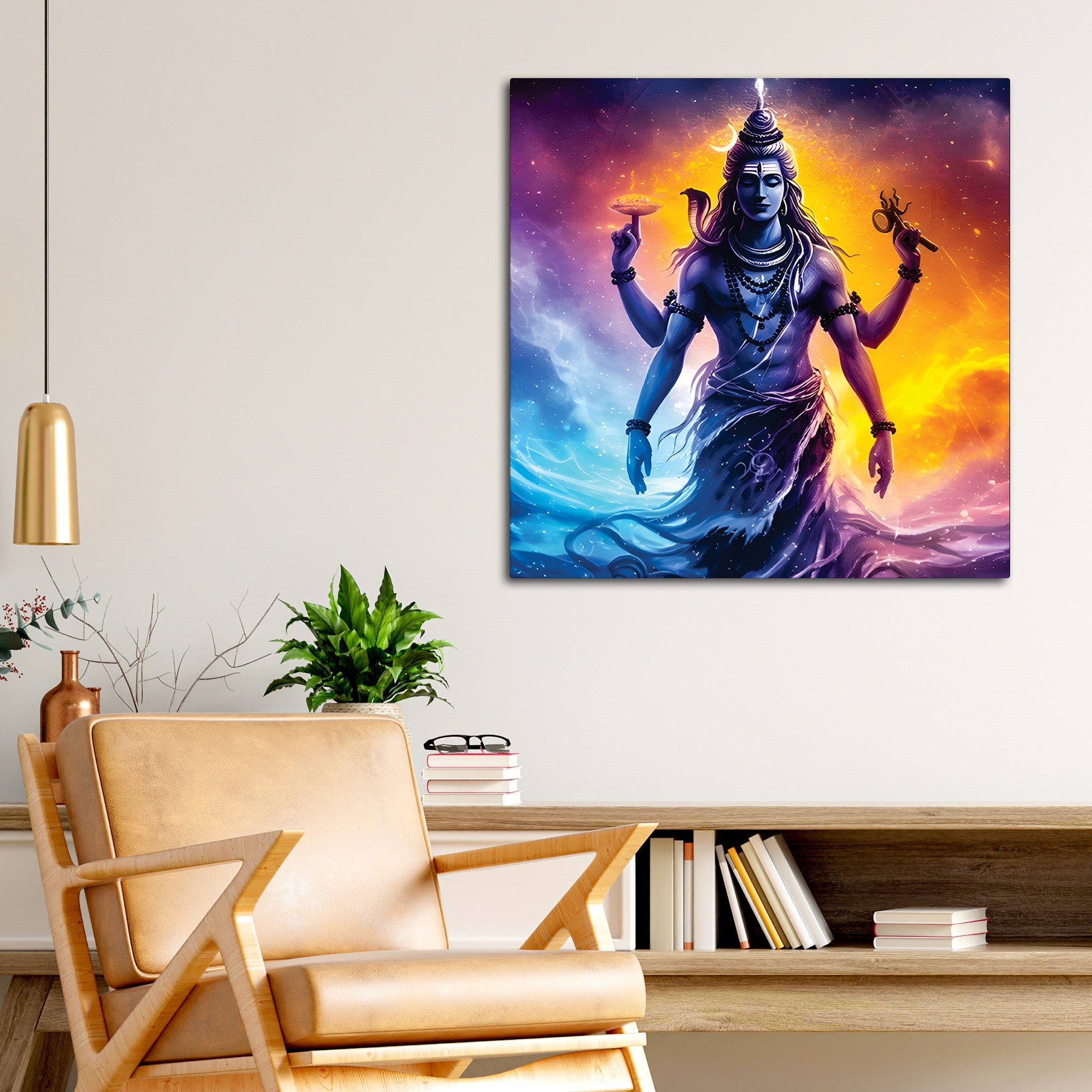 Shiv Ji Blessing Aura Painting