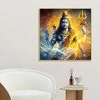 Shiv Ji Modern Art Print Premium Spiritual Wall Painting
