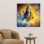 Shiv Ji Modern Art Print Premium Spiritual Wall Painting
