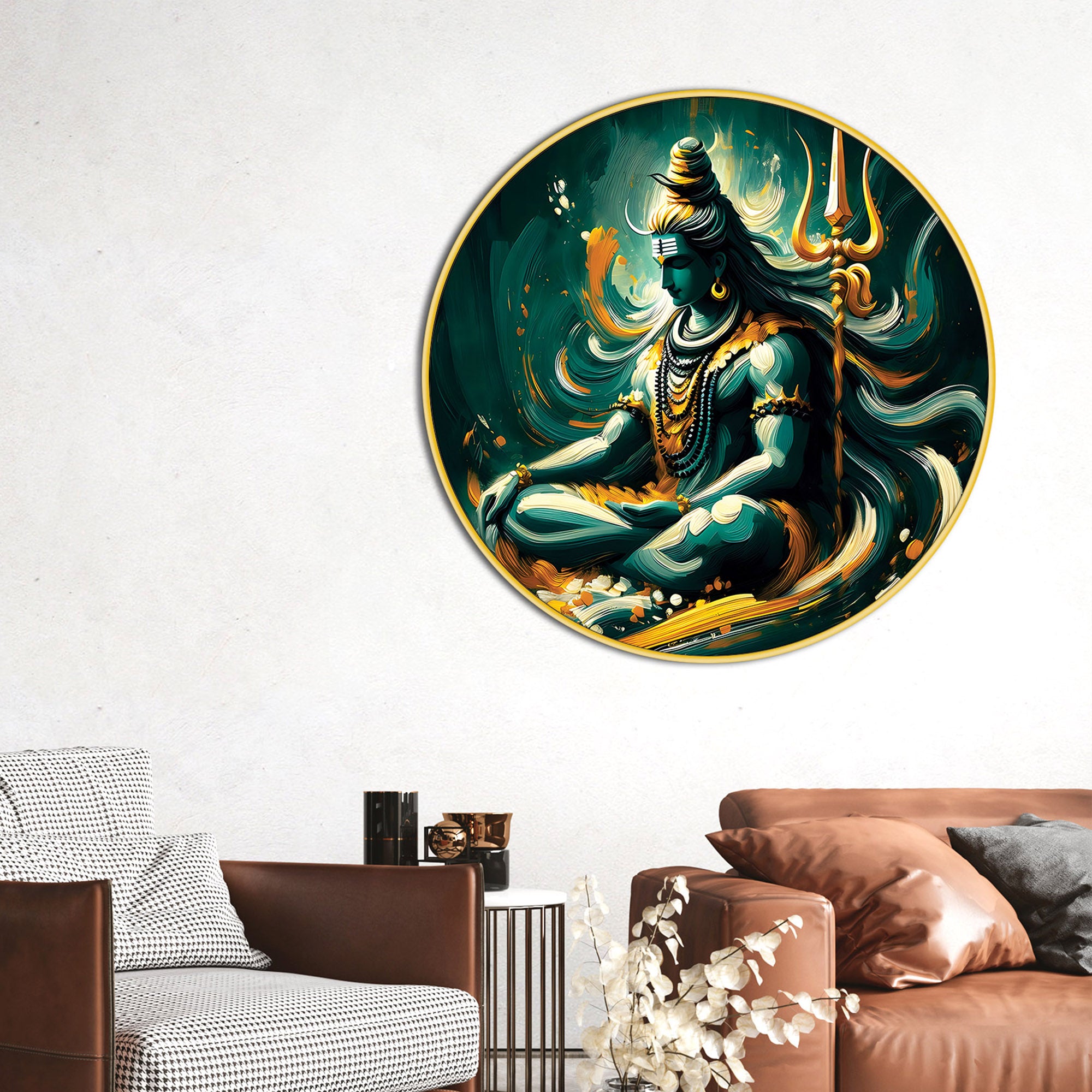 shiv-parvati-round-art-decor-modern-hindu-wall-hanging