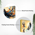 Shiv Tandav Energy Painting Lord Shiva Wall Art Canvas