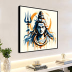 Shiva Cosmic Energy Artwork Mahadev Living Room Painting