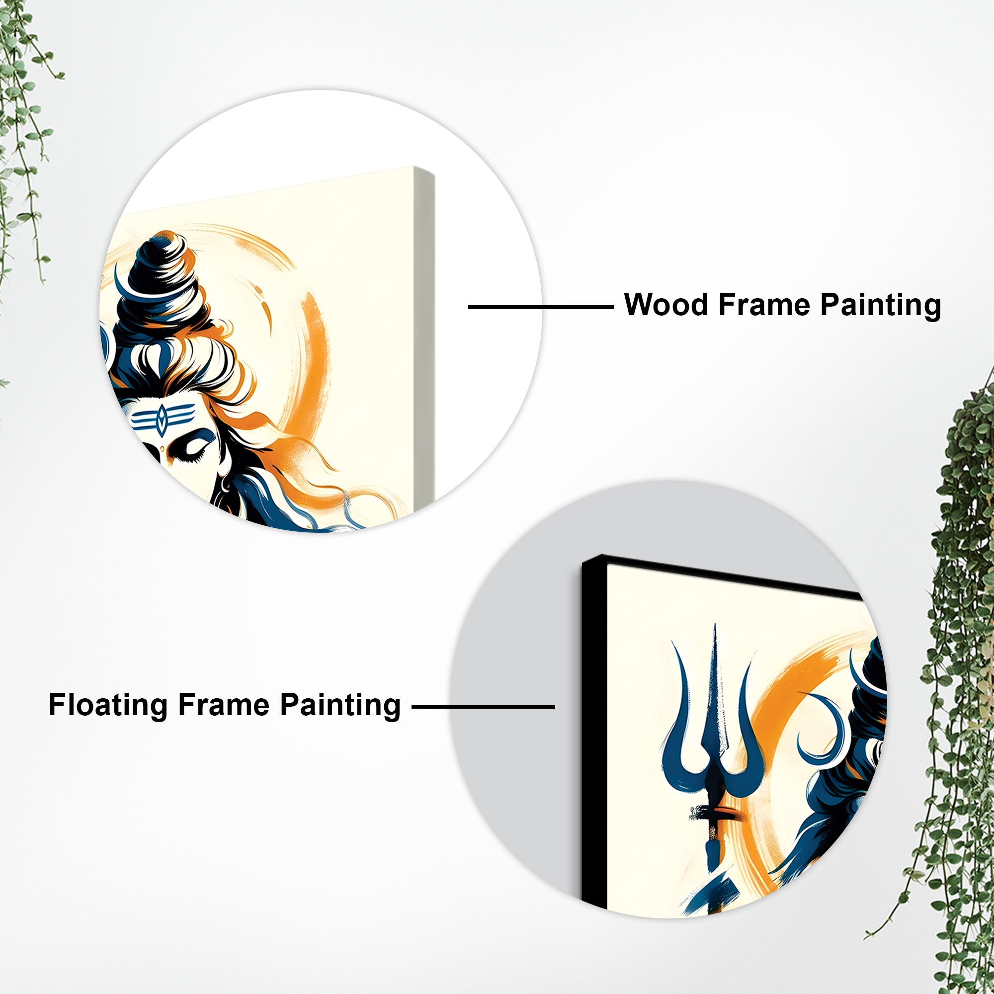 Shiva Cosmic Energy Artwork Mahadev Living Room Painting