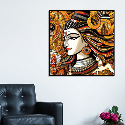 Shiva Trishul Divine Canvas Mahadev Wall Decoration Art Painting