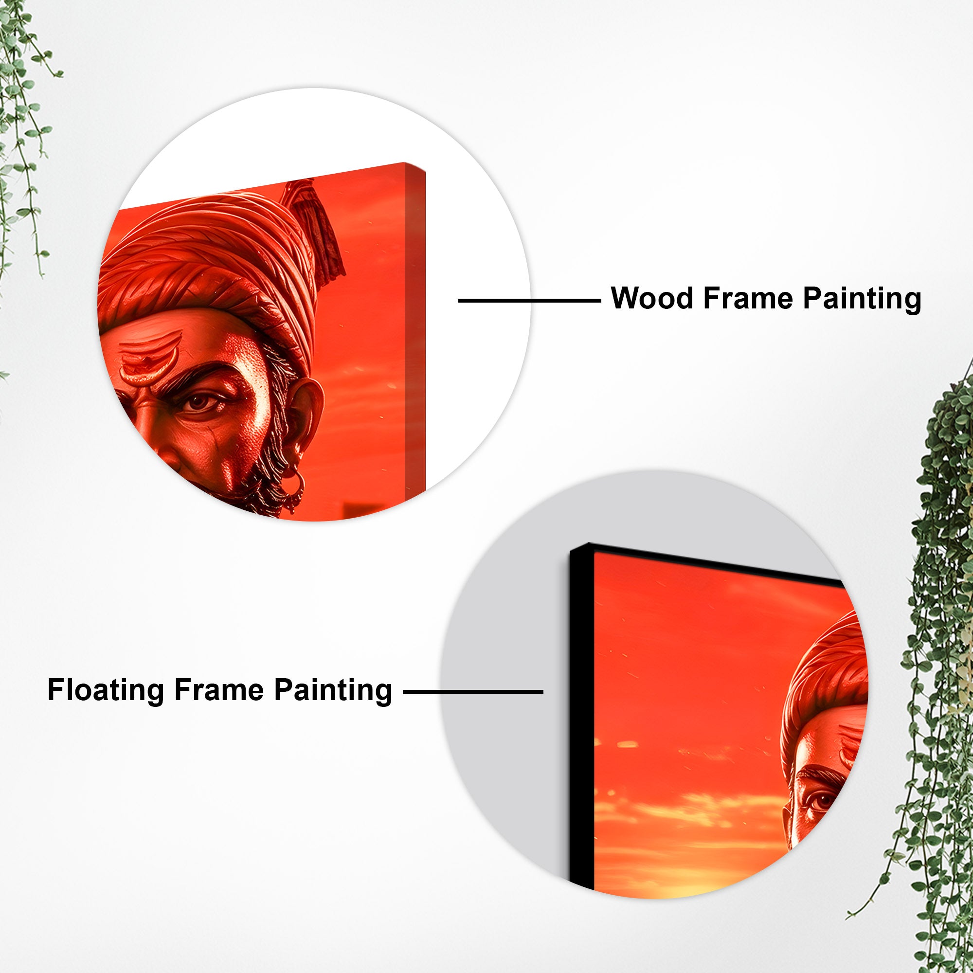 Shivaji Maharaj Fierce Maratha Warrior Wall Painting