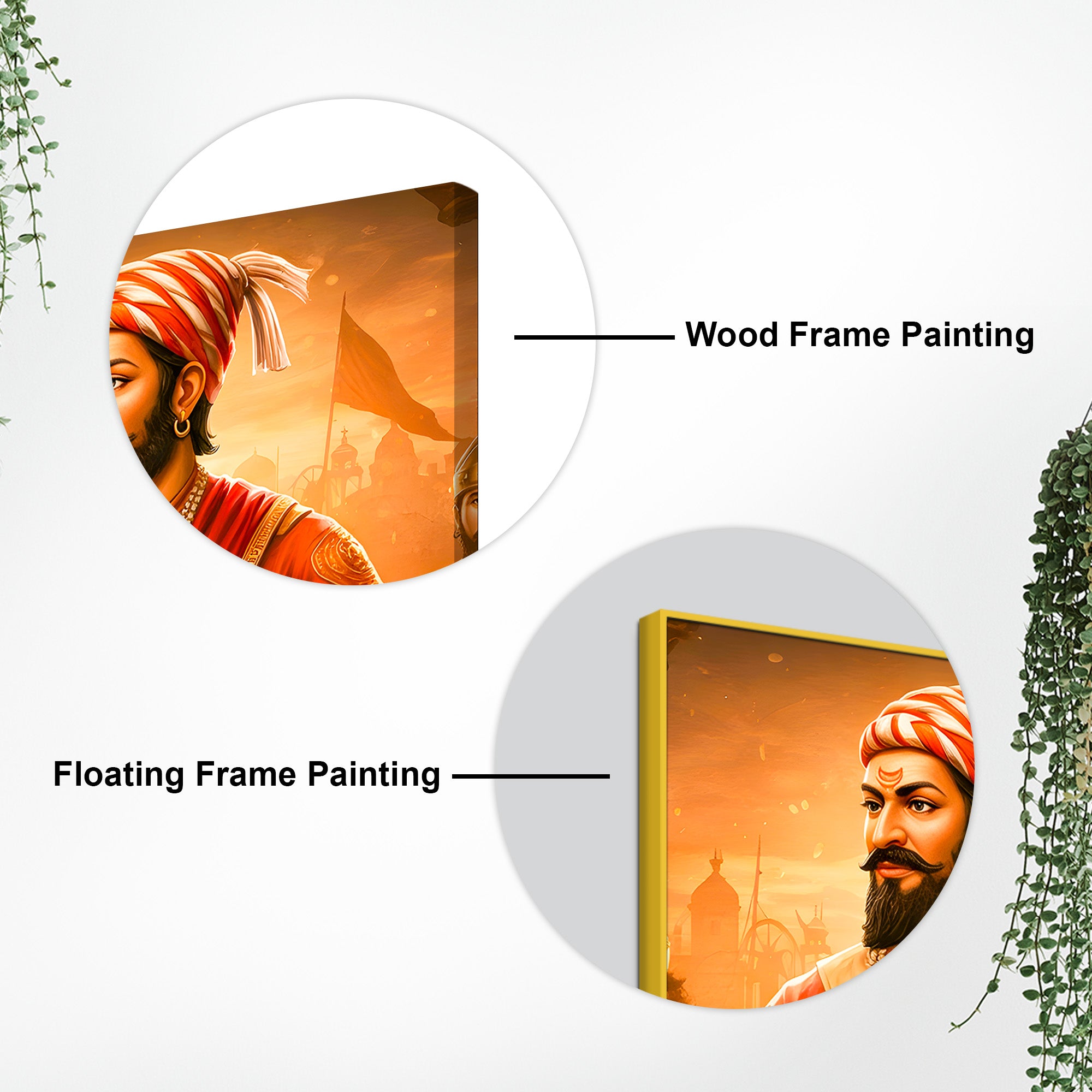 Shivaji Maharaj Maratha Warrior King Wall Painting